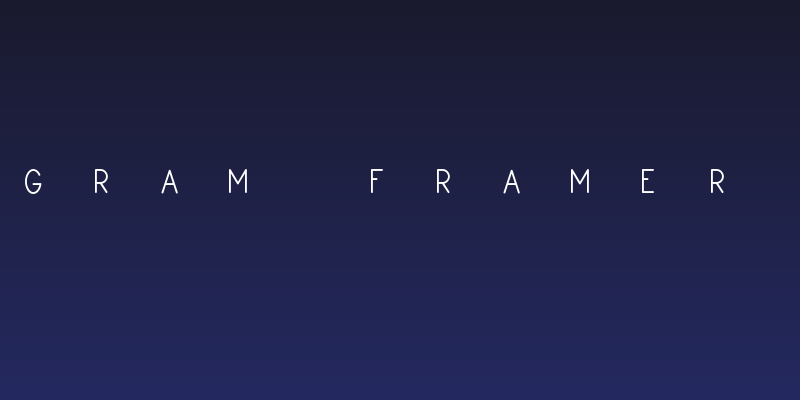 Monogram Framer Demo Social Header