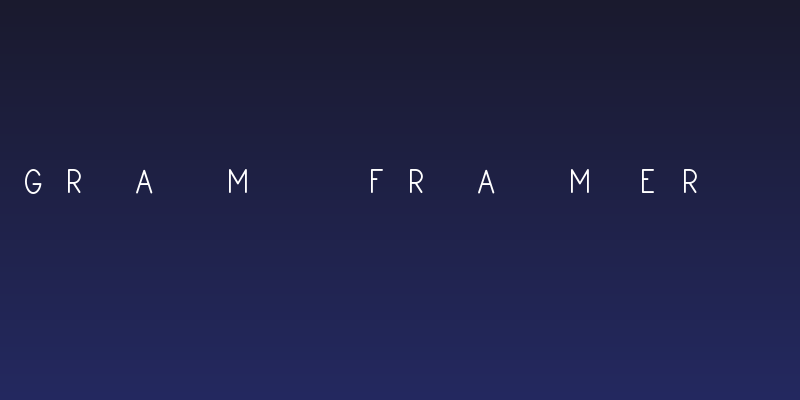 Monogram Framer Demo Social Header