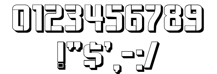 Monogram Hollow Regular Font OTHER CHARS