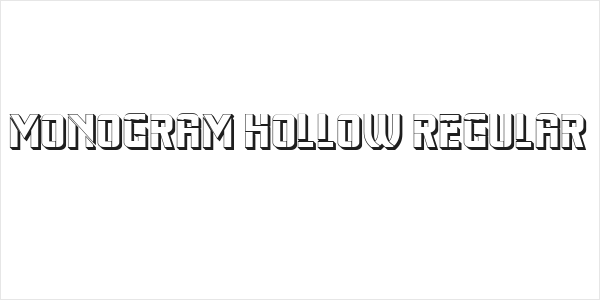 Monogram Hollow Regular Logo