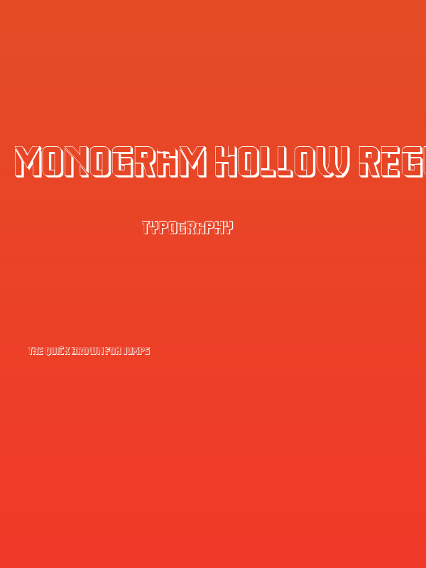 Monogram Hollow Regular Poster