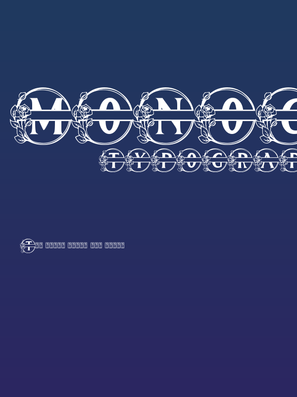 Monogram Lovely Poster