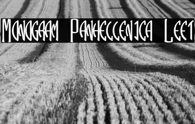 Monogram Panhellenica Left Font examples