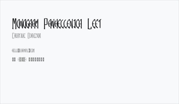 Monogram Panhellenica Left Business Card