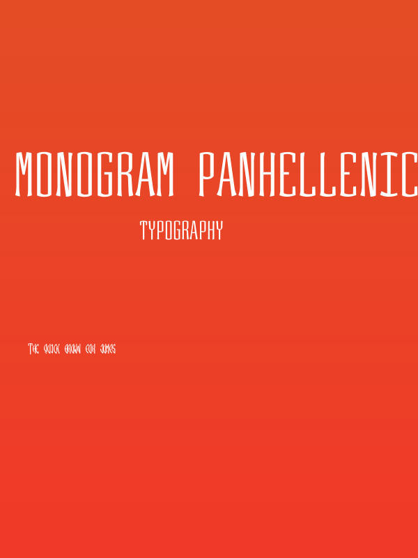 Monogram Panhellenica Left Poster