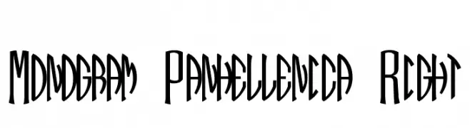 Monogram Panhellenica Right  नि: शुल्क फ़ॉन्ट्स डाउनलोड