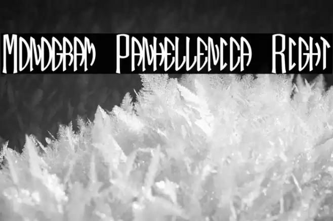 Monogram Panhellenica Right Font examples