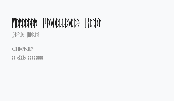 Monogram Panhellenica Right Business Card
