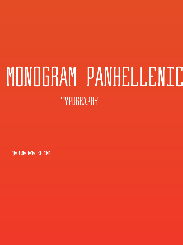 Monogram Panhellenica Right Poster