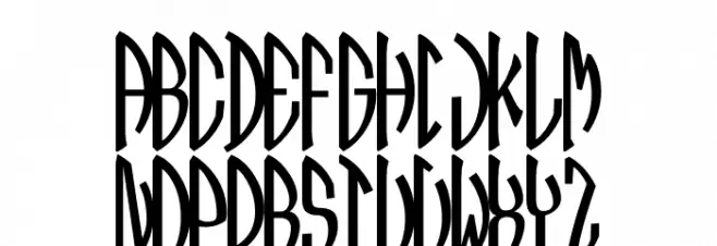 Monogram Panhellenica Right Font LOWERCASE