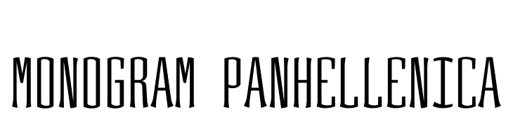 Monogram Panhellenica  les polices de caractères gratuit tlcharger