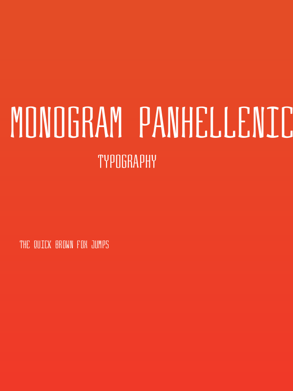 Monogram Panhellenica Poster