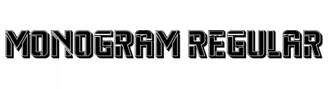 Monogram Regular  フリーフォントのダウンロード
