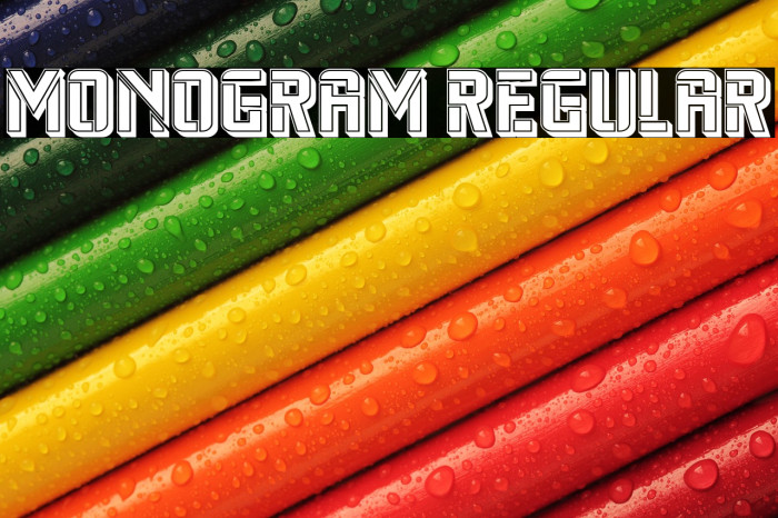 Monogram Regular Example 1