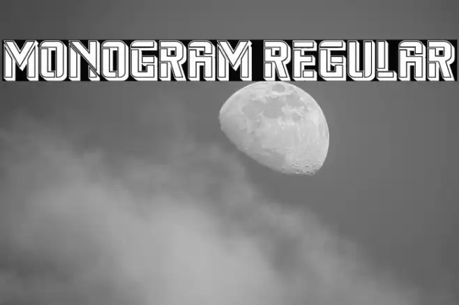 Monogram Regular Font examples