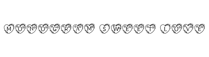 Monogram Sweet Love  Free Fonts Download
