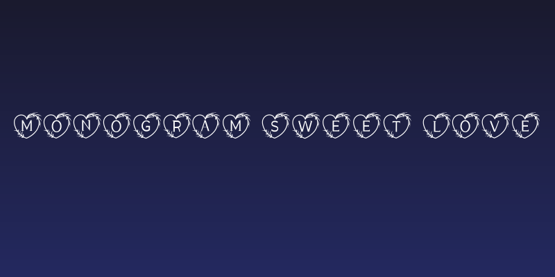 Monogram Sweet Love Social Header