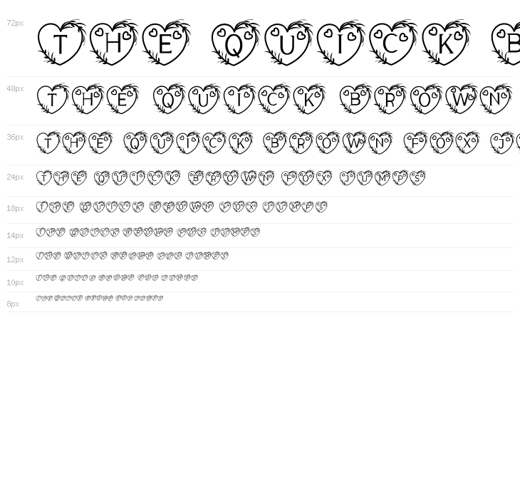 Monogram Sweet Love Waterfall