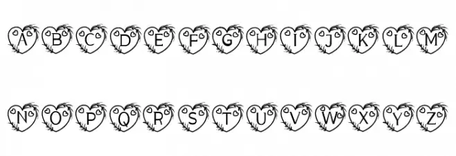 Monogram Sweet Love Font LOWERCASE