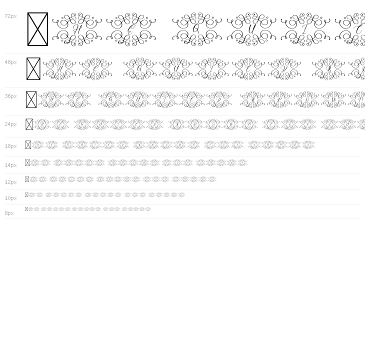 Monogram Wedding Waterfall