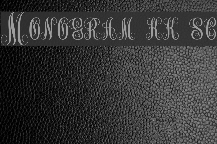 Monogram kk sc Font examples