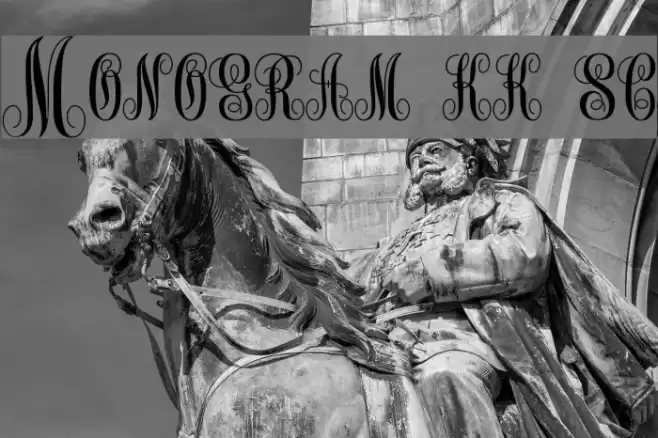Monogram kk sc Font examples