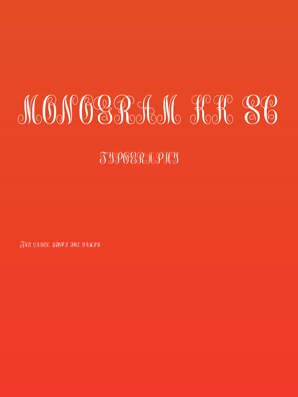 Monogram kk sc Poster