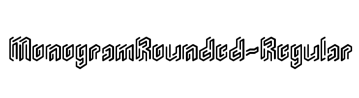 MonogramRounded-Regular  免费字体下载