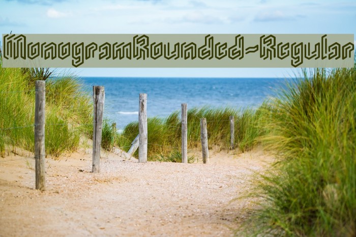 MonogramRounded-Regular Font examples
