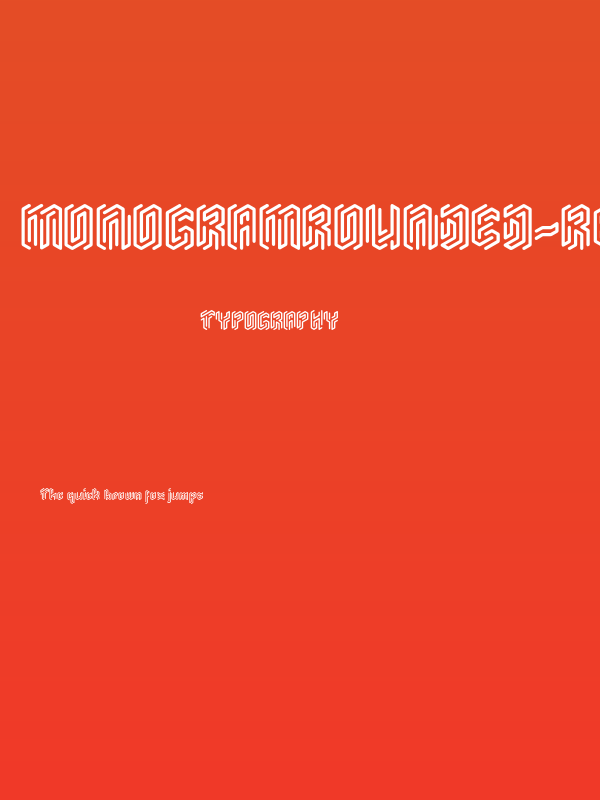 MonogramRounded-Regular Poster