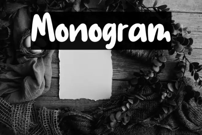 Monogram Font examples