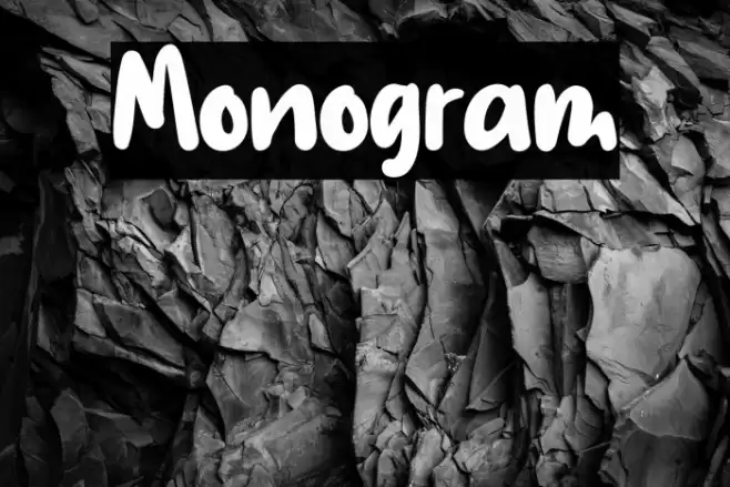Monogram Font examples