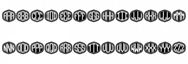 Monograma Regular Font UPPERCASE