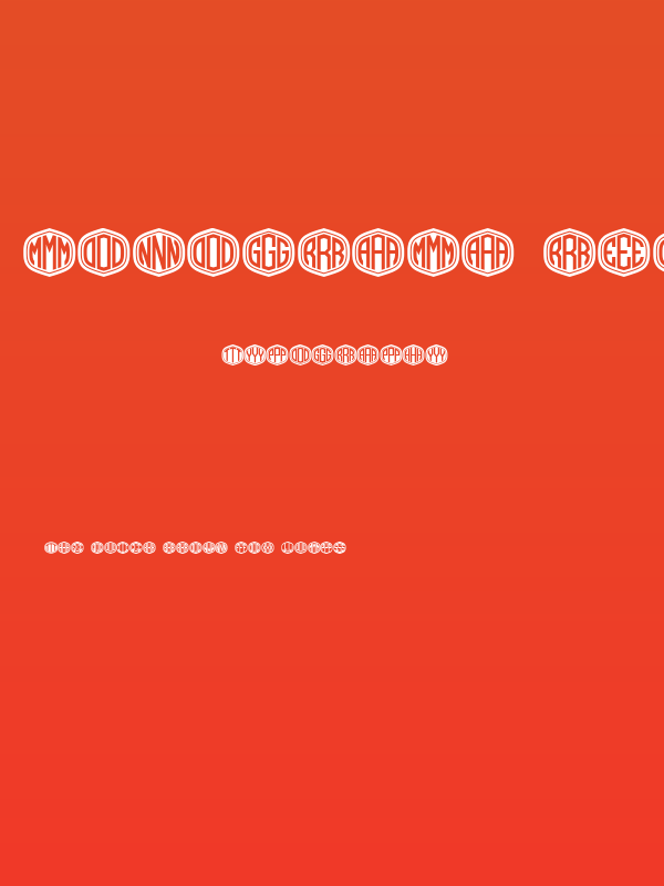 Monograma Regular Poster