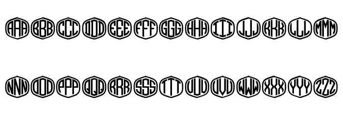 Monograma Regular Font LOWERCASE