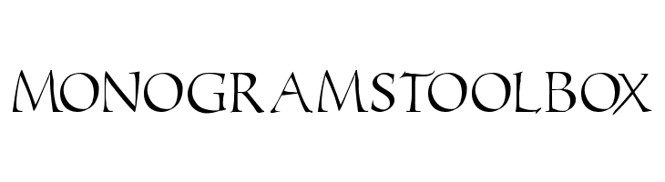 MonogramsToolbox Font