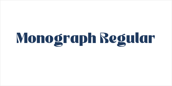 Monograph Regular Logo