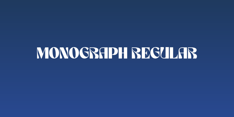 Monograph Regular Social Header
