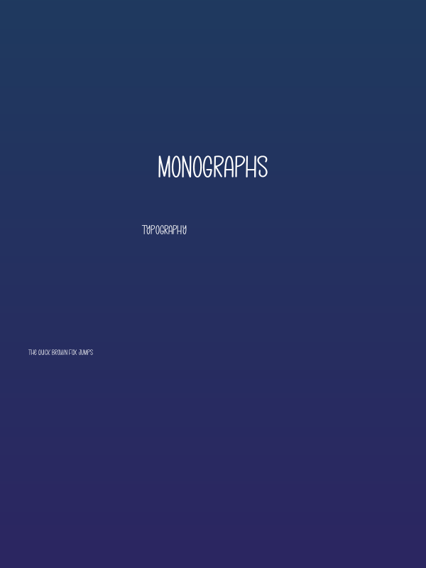 Monographs Poster