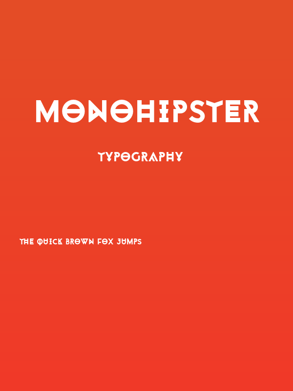 Monohipster Poster
