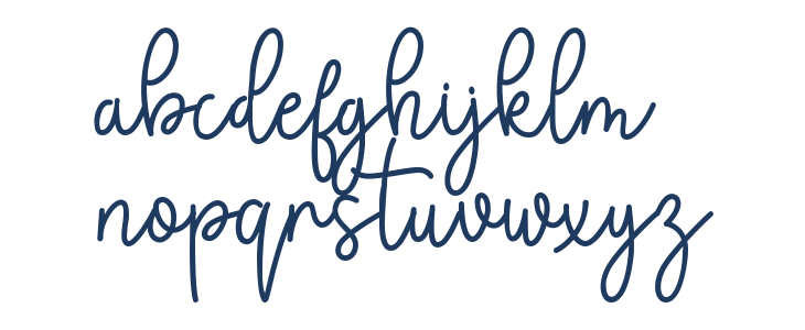 Monokind Script Lowercase