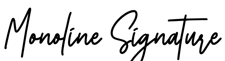 Monoline Signature  لخطوط تنزيل