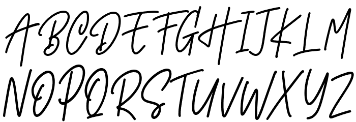 Monoline Signature Font OTHER CHARS