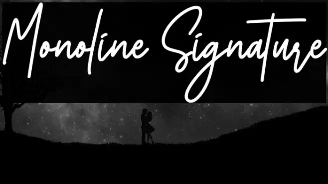 Monoline Signature Example 1