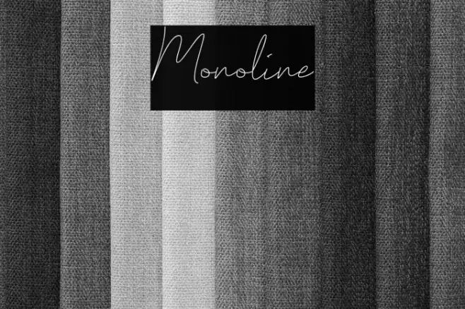 Monoline Font examples