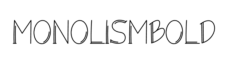 Monolism Bold  Frei Schriftart Herunterladen