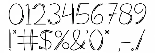 Monolism Bold Font OTHER CHARS