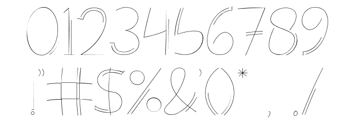Monolism Light Font OTHER CHARS