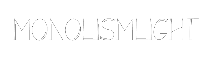 Monolism Light  Frei Schriftart Herunterladen