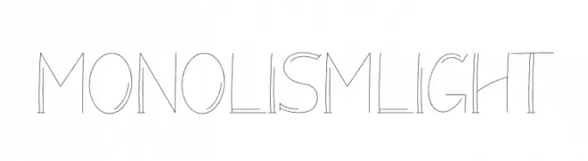 Monolism Light  Frei Schriftart Herunterladen